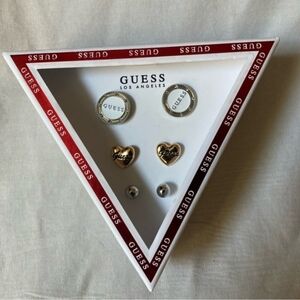 Guess Gold and Silver Earrings Set 3